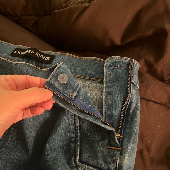 Express wide leg zipper side size 6 regular - Picture 5 of 9